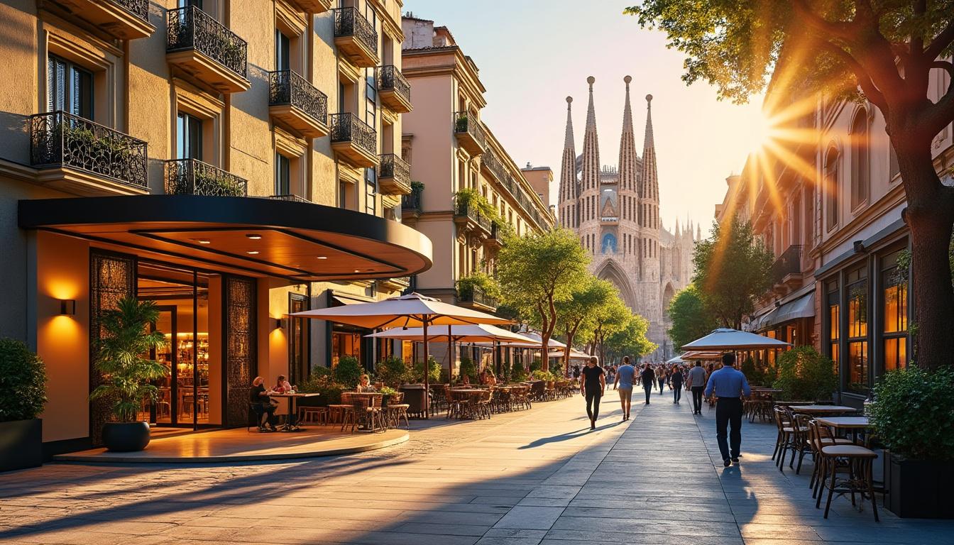explorez notre sĂ©lection des meilleurs hĂŽtels en plein cĆur de barcelone pour profiter d'un sĂ©jour unique alliant confort, charme et proximitĂ© des attractions incontournables.