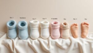 Guide des tailles de chaussettes pour bébé