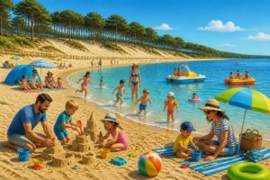 Biscarrosse en famille : plages, baignades et activités pour les enfants