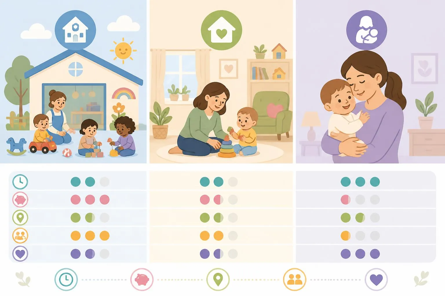 Crèche, assistante maternelle ou nounou : comment choisir le bon mode de garde