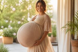Enceinte de jumeaux, elle suscite l&rsquo;engouement en exhibant l&rsquo;incroyable volume de son ventre