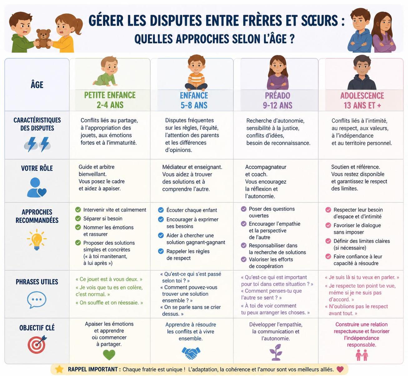 découvrez des conseils pratiques pour gérer les conflits entre frères et sœurs, avec des stratégies efficaces à adopter et les erreurs à éviter pour préserver l'harmonie familiale.
