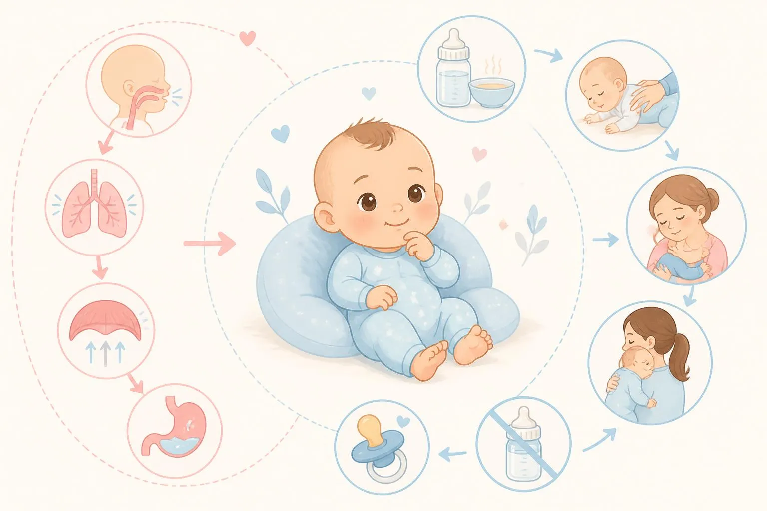 Hoquet de bébé : pourquoi ça arrive et 6 astuces douces pour le faire passer