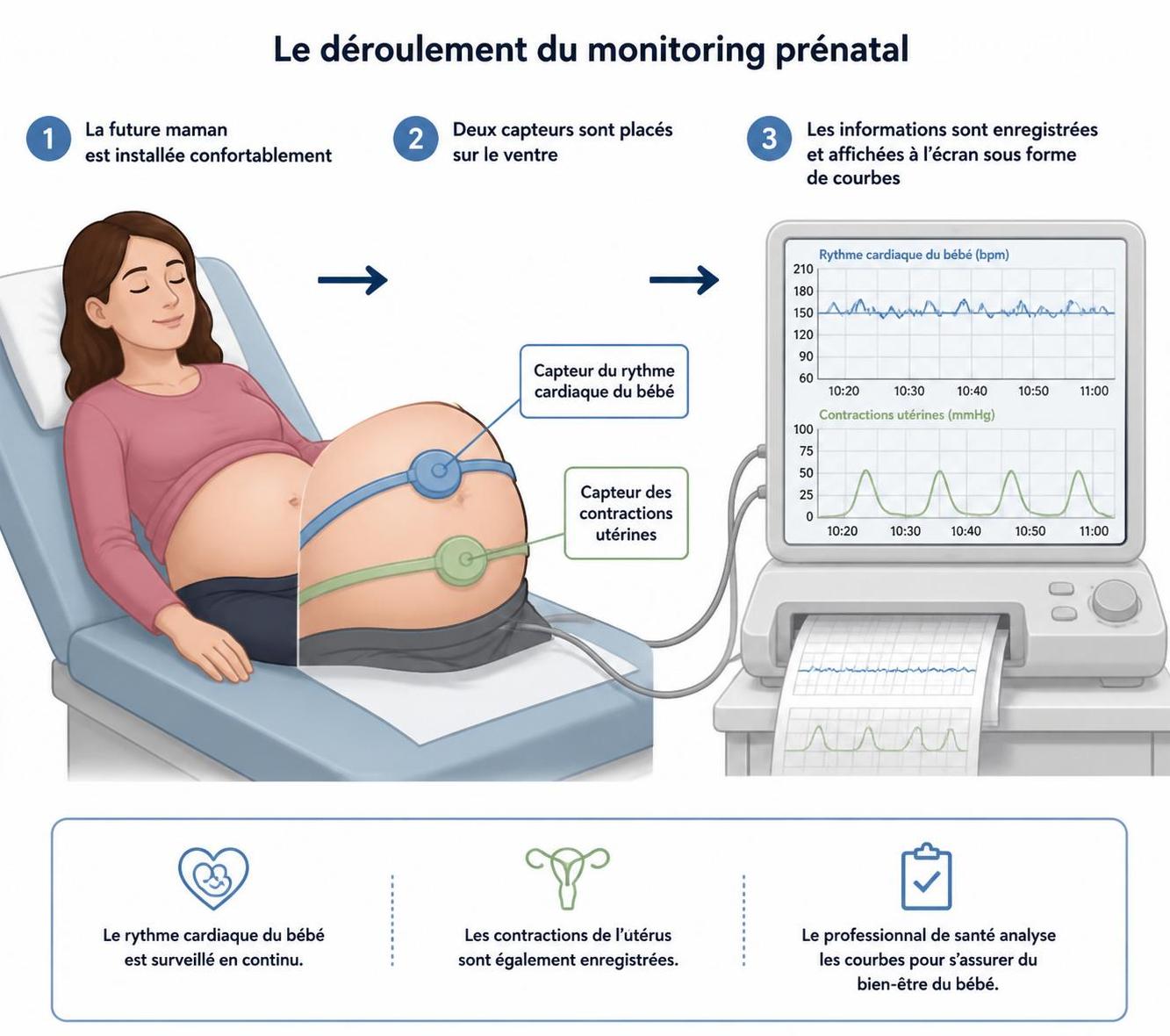 découvrez comment se déroule la surveillance de la grossesse, l'interprétation des résultats médicaux et pourquoi elle est essentielle pour un accouchement sûr et serein.