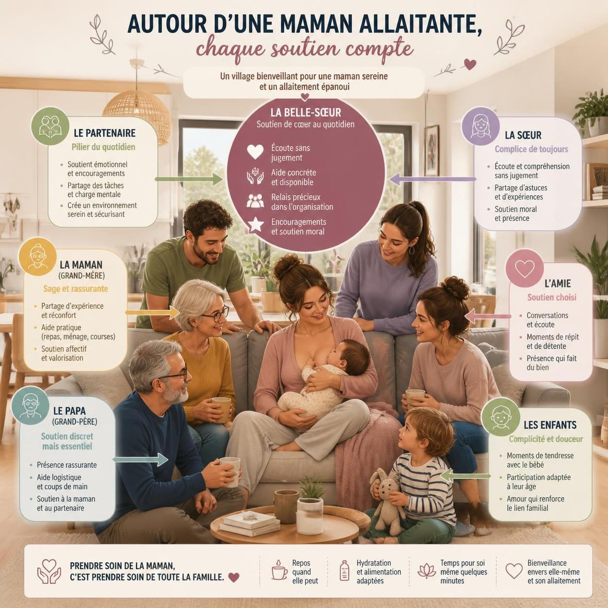 découvrez une histoire touchante où sa belle-sœur lui offre un soutien inattendu et précieux dans l'allaitement de son nouveau-né, renforçant ainsi leurs liens familiaux.