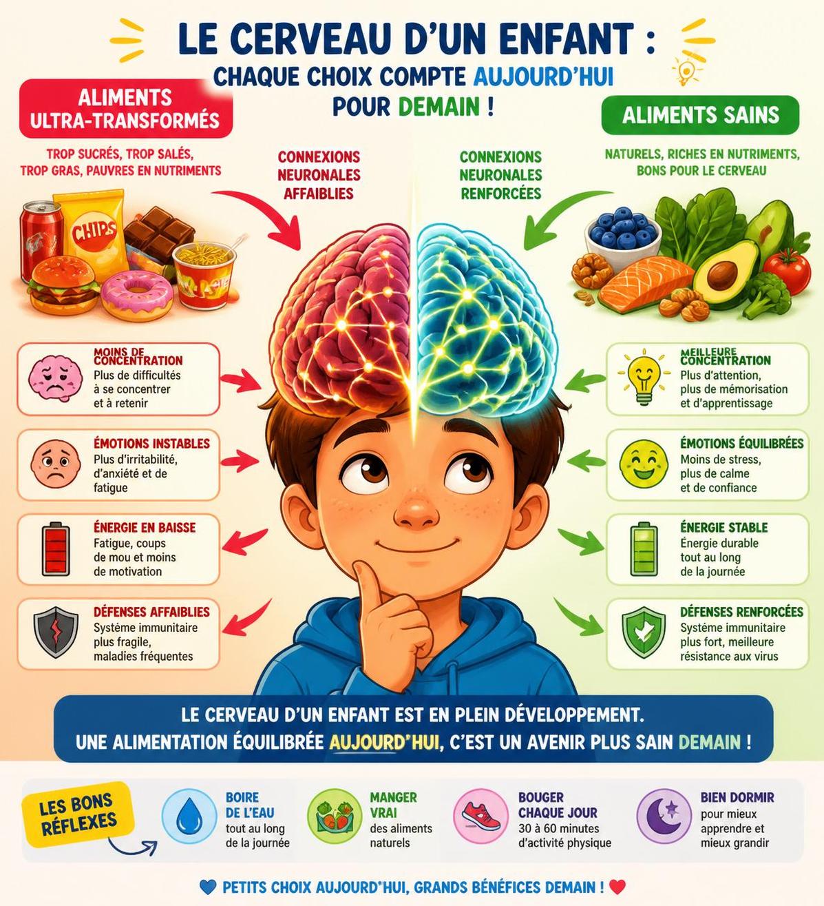 découvrez comment une étude récente met en lumière les effets néfastes des aliments ultra-transformés sur le qi des enfants et l'importance d'une alimentation saine pour leur développement.