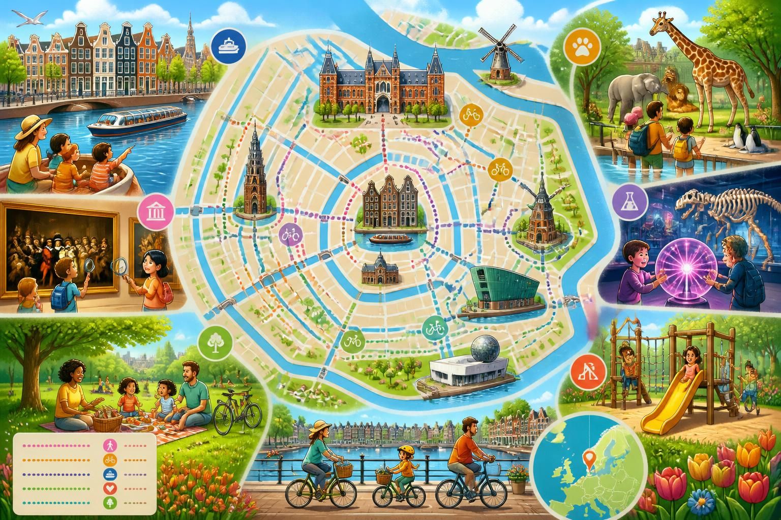 découvrez les meilleures activités et sites à visiter en famille à amsterdam. guide complet pour un séjour réussi avec des enfants, entre divertissements, musées et balades adaptées.