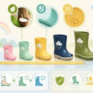 Bottes de pluie pour bébé : comment choisir la bonne taille et les meilleures matières