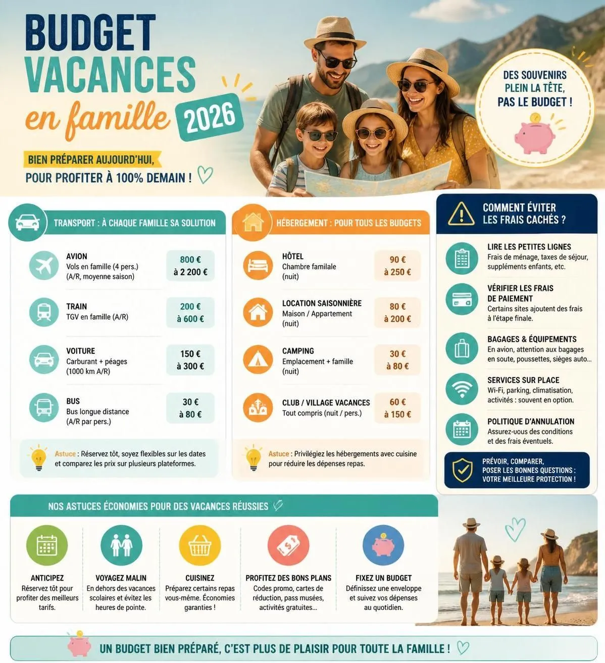 découvrez nos meilleures astuces pour économiser sur les vacances en famille et profiter de moments inoubliables sans dépasser votre budget.