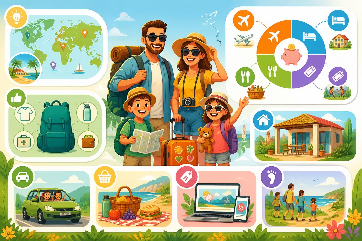 Économiser sur les vacances en famille : nos meilleures astuces pour partir sans se ruiner