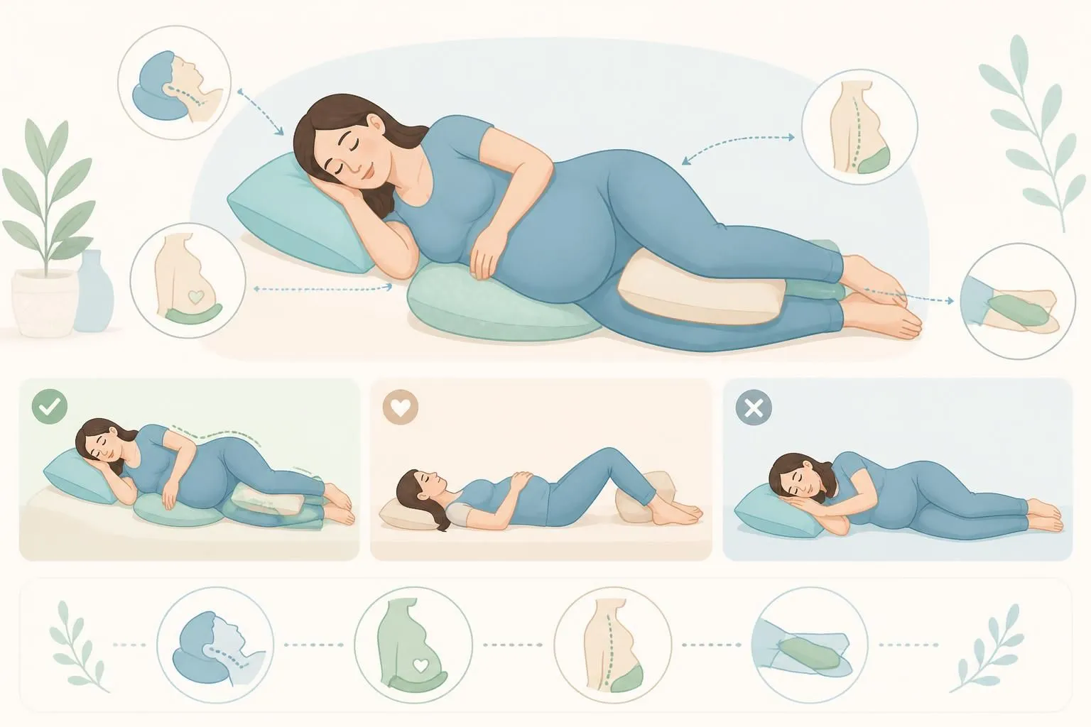 Grossesse et sommeil : les meilleures positions pour dormir confortablement