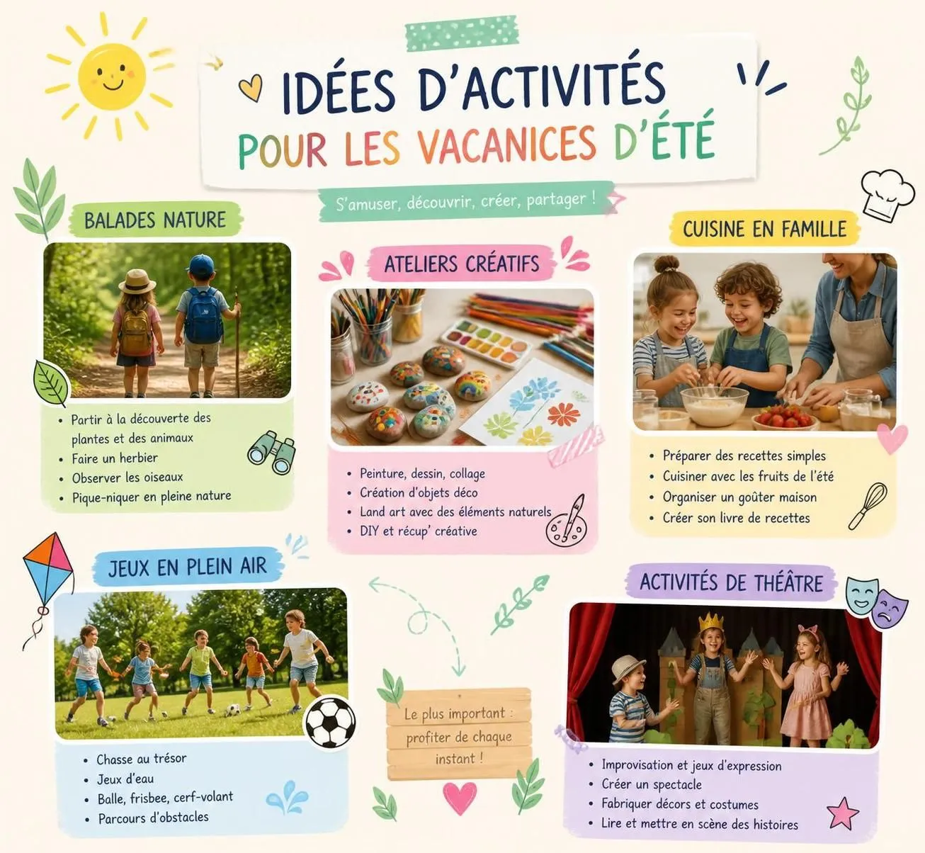 découvrez 10 activités ludiques et créatives pour occuper vos enfants pendant les vacances d'été en famille, sans recourir aux écrans. amusement garanti pour petits et grands !