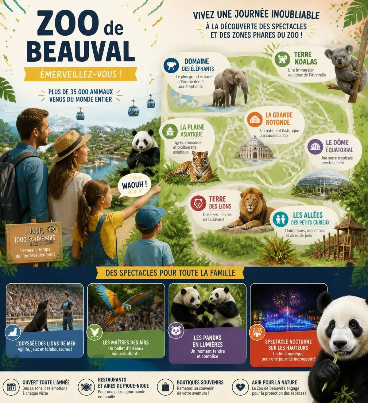 découvrez toutes les informations essentielles pour préparer une visite inoubliable au zoo de beauval avec vos enfants : horaires, attractions, conseils pratiques et tarifs.