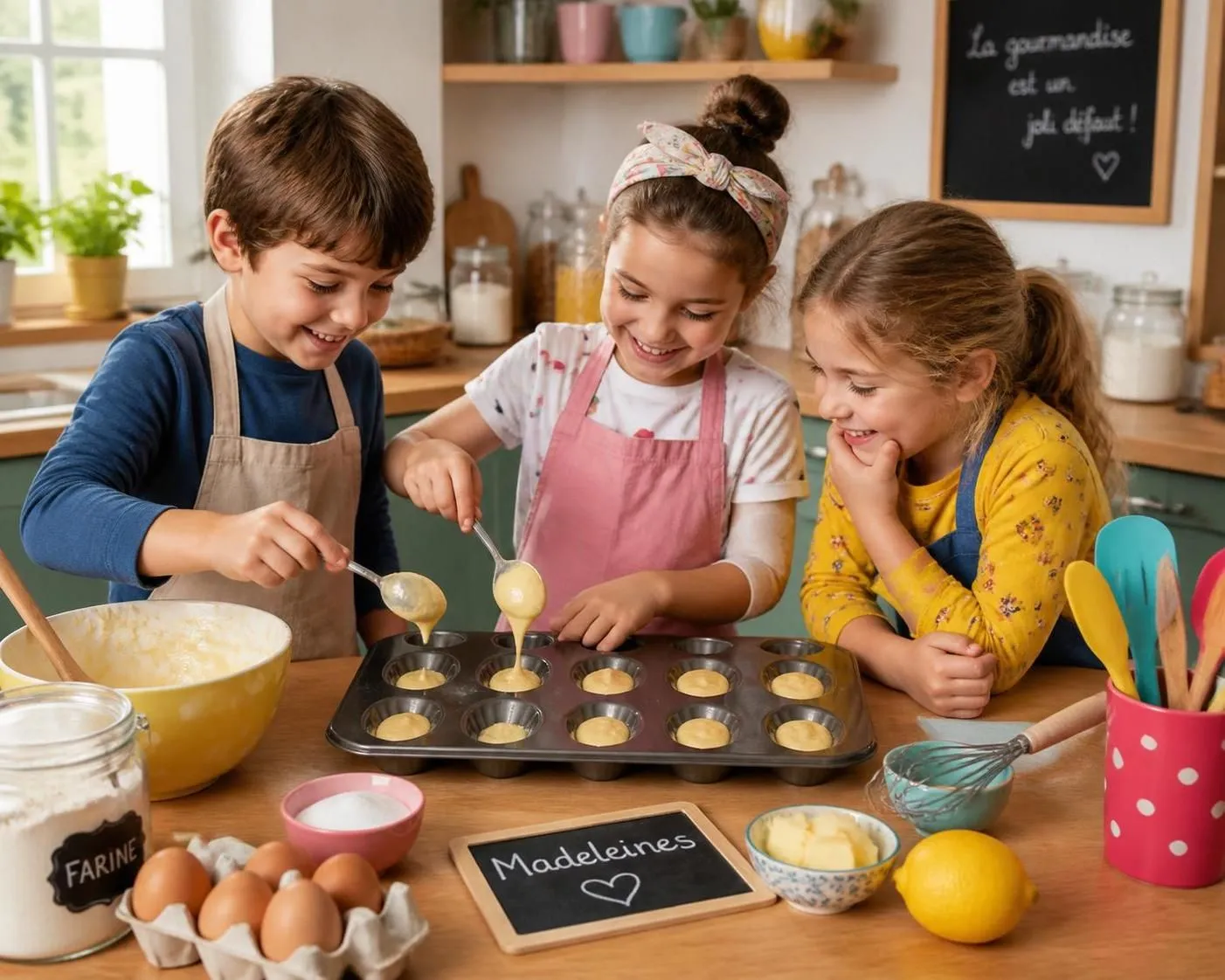 dĂ©couvrez la recette inratable des madeleines maison, parfaite pour un goĂ»ter gourmand que les enfants peuvent prĂ©parer facilement eux-mĂȘmes. simple, ludique et dĂ©licieux !