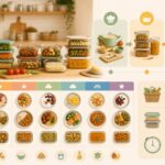 découvrez un menu type de batch cooking pour toute la semaine en famille, accompagné d'astuces pratiques pour s'organiser facilement et réussir vos repas équilibrés sans stress.