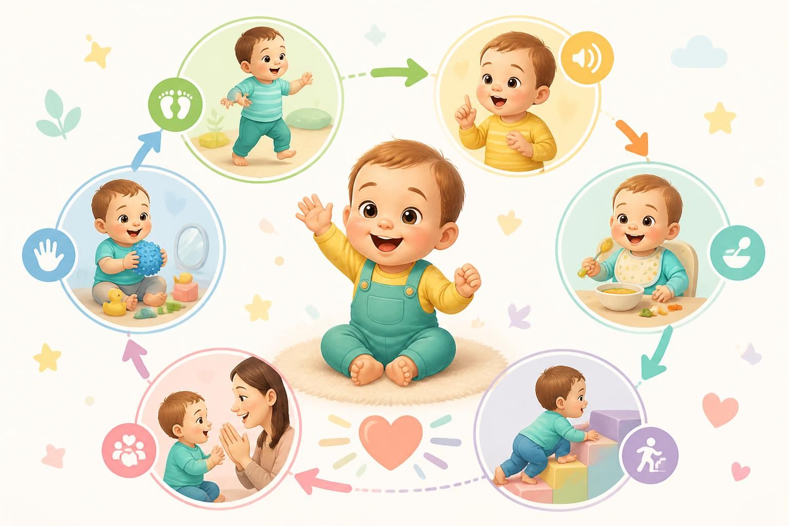 Bébé 1 an : les grandes étapes qui marquent le passage à la deuxième année de vie
