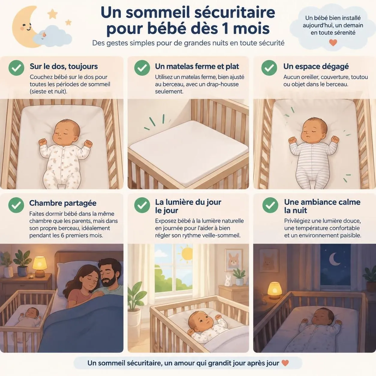 bébé a 1 mois : découvrez ce qui est normal durant les premières semaines à la maison, entre émotions, sommeil, pleurs et nouveaux repères.