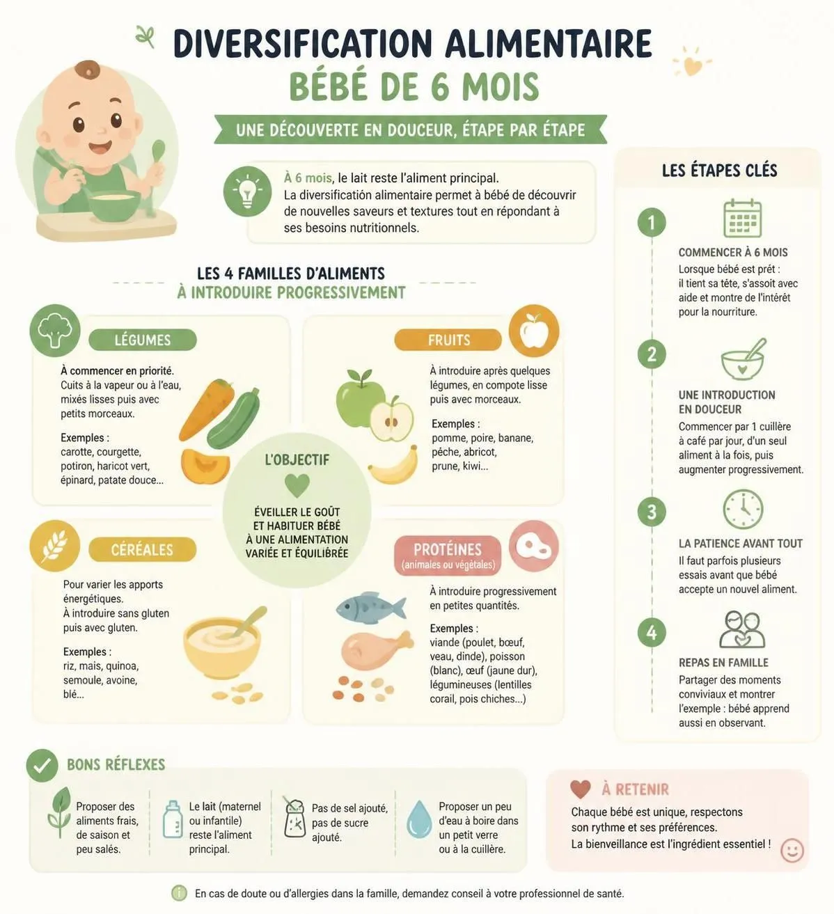 découvrez les étapes clés du développement de votre bébé de 6 mois : début de la diversification alimentaire, apparition des premières dents et progrès de la motricité.