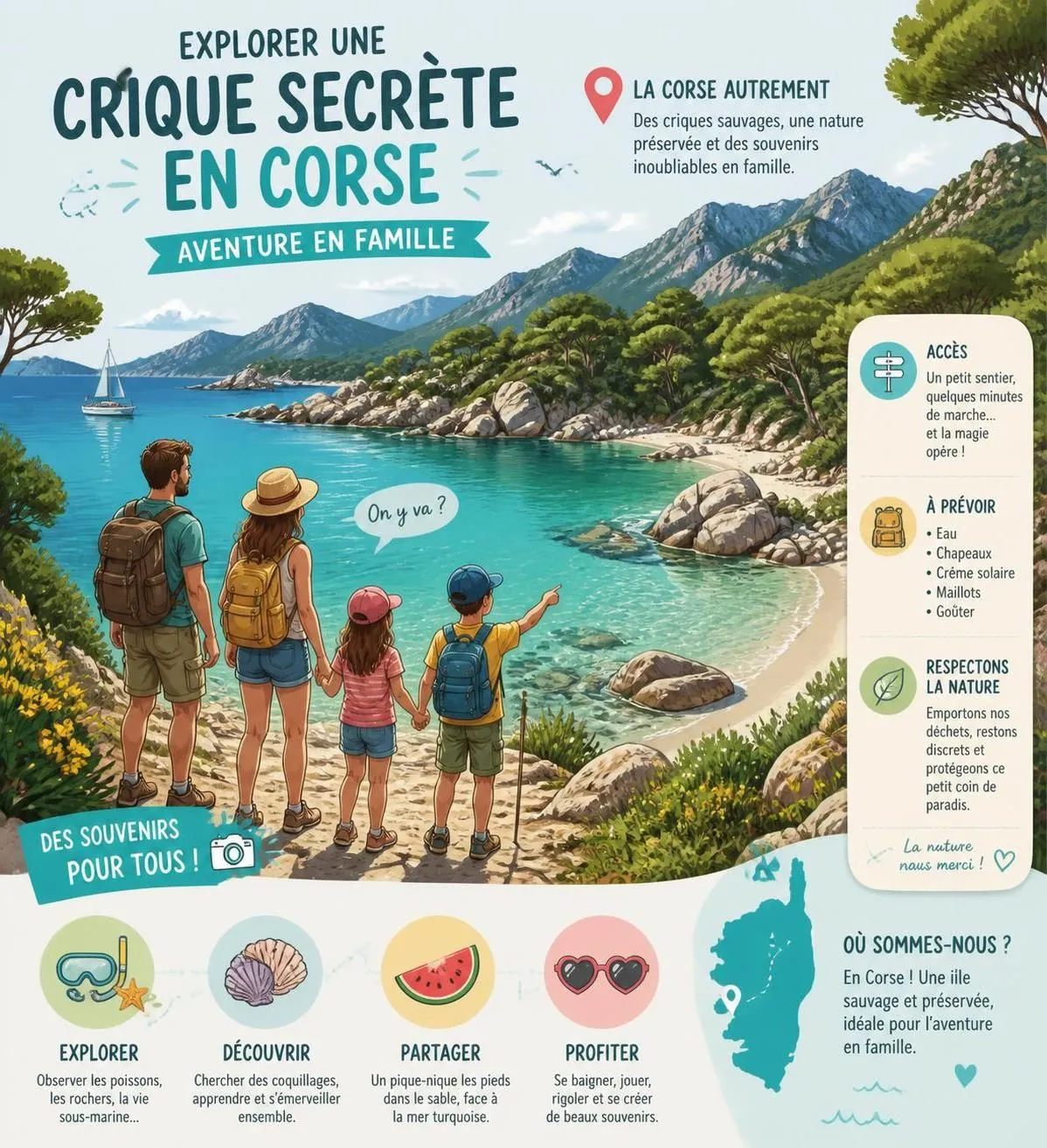 découvrez la corse en famille avec des enfants : plages secrètes, forêts enchantées et activités nature pour petits aventuriers. partez à l'exploration d'un paradis naturel adapté aux tout-petits.