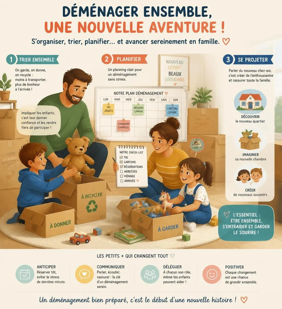 découvrez nos conseils pratiques pour déménager avec des enfants en toute sérénité et préparer ensemble ce changement important.
