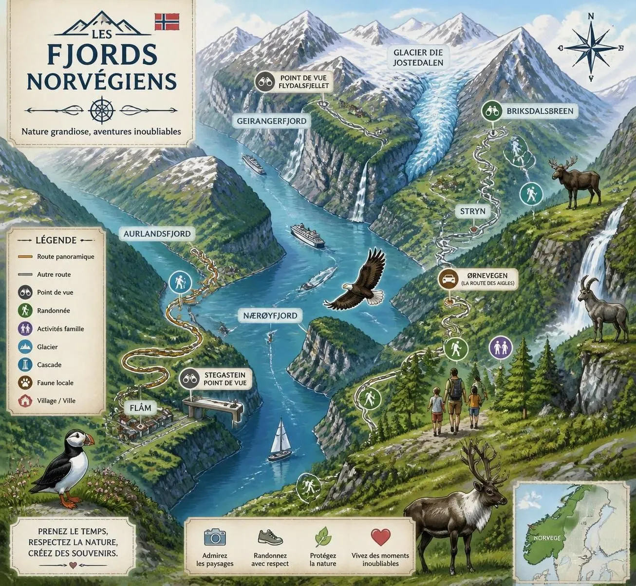découvrez les fjords norvégiens en famille : une aventure nature spectaculaire et accessible, idéale pour un voyage inoubliable avec des enfants.