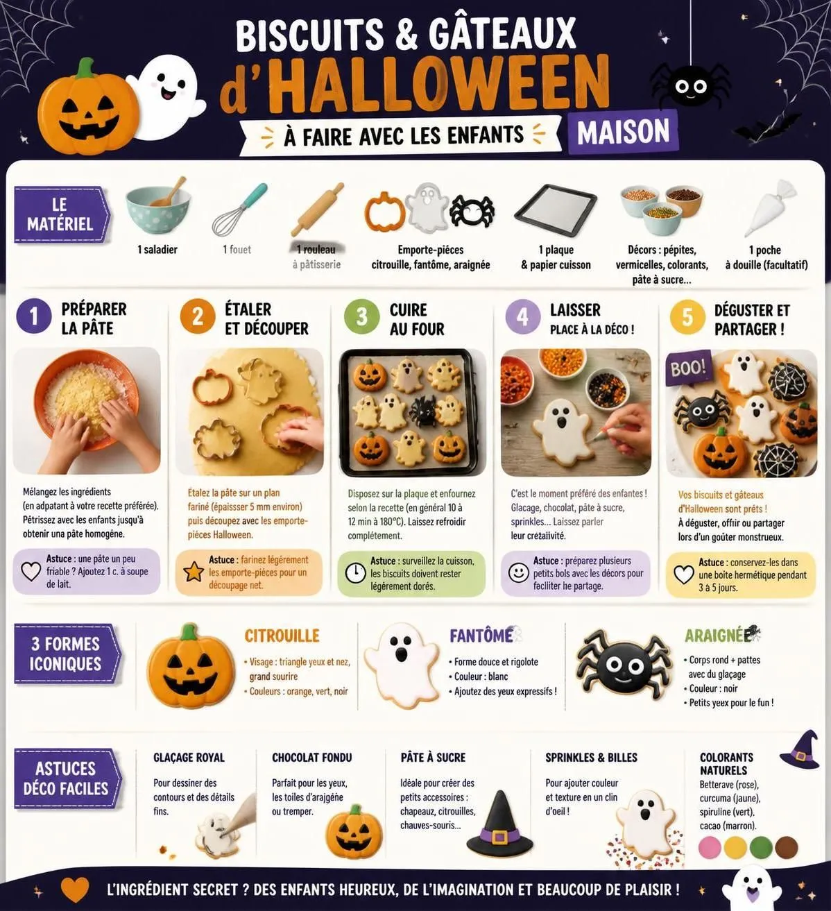 découvrez 5 recettes maison de gùteaux et biscuits effrayants à réaliser facilement avec les enfants pour un halloween gourmand et amusant.