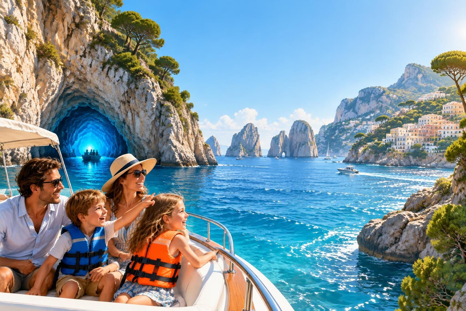 Capri avec des enfants : Grotta Azzurra, escapades en bateau et conseils pour un séjour réussi