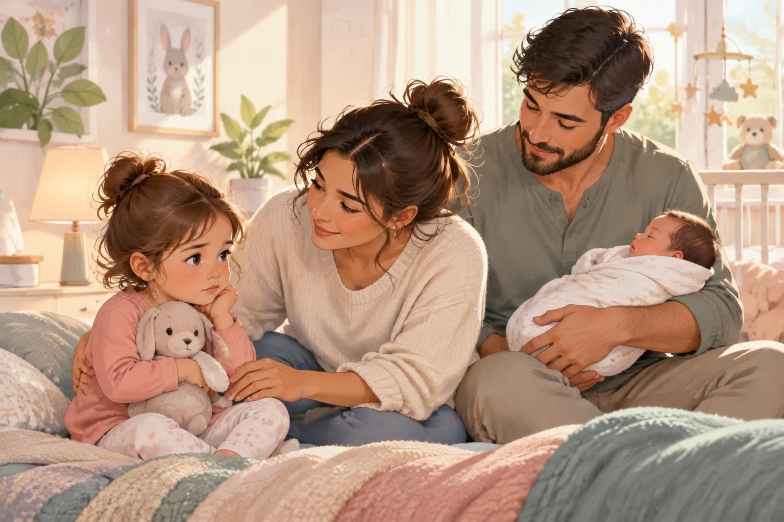 Jalousie Ă l’arrivĂ©e d’un nouveau bĂ©bĂ© : comment prĂ©parer et rassurer l’aĂźnĂ©